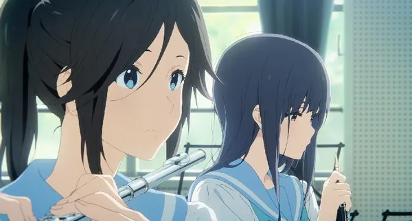 A still image from the anime 'liz & the blue bird'