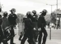 A group of riot police