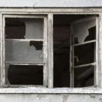 Some broken windows