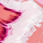 Abstract pink and red waves