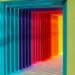 A square rainbow tunnel