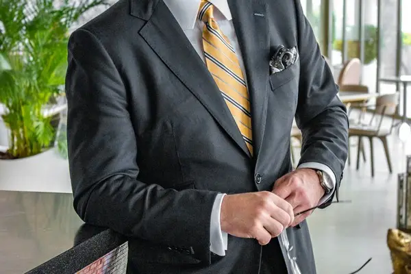 A headless shot of a manager