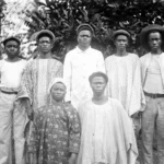 A group of black people from colonial era