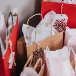 A collection of christmas shopping bags