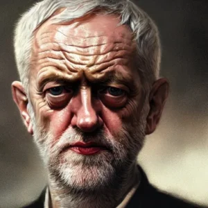 An AI generated image of jeremy corbyn