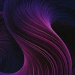 A purple and pink abstract image which rsembles a tornado