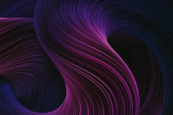 A purple and pink abstract image which rsembles a tornado