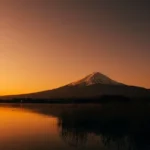 Mount fuji at sunset