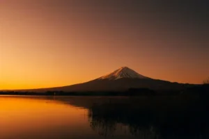 Mount fuji at sunset